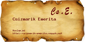 Csizmarik Emerita névjegykártya